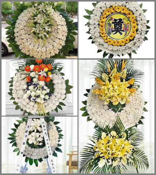 湖北黄冈市黄梅县蔡山镇高仕墩村花圈速递